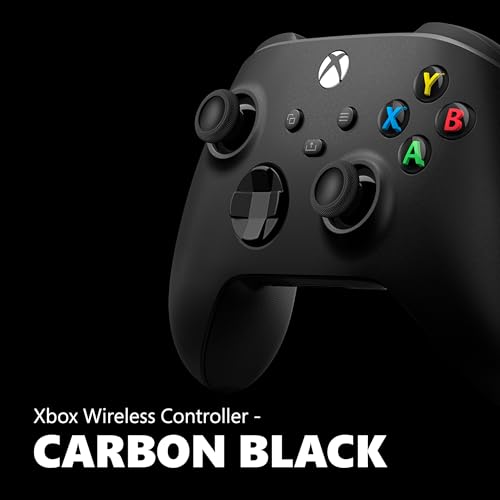 Xbox Wireless Gaming Controller + USB-C® Cable (2025) – Carbon Black – Play on Xbox, Windows, Android, iOS, FireTV Sticks, Smart TVs, VR Headsets