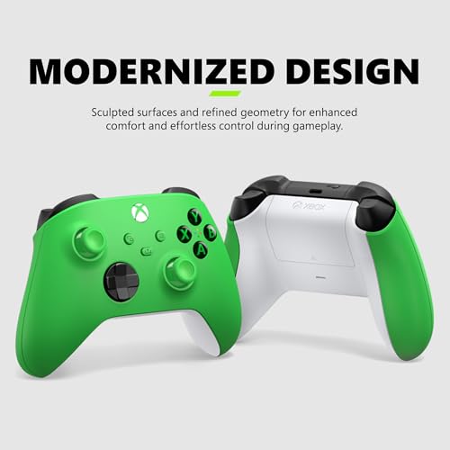 Xbox Wireless Gaming Controller + USB-C® Cable (2025) – Carbon Black – Play on Xbox, Windows, Android, iOS, FireTV Sticks, Smart TVs, VR Headsets