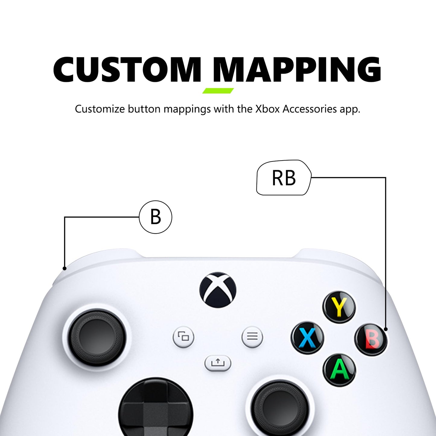 Xbox Wireless Gaming Controller + USB-C® Cable (2025) – Carbon Black – Play on Xbox, Windows, Android, iOS, FireTV Sticks, Smart TVs, VR Headsets