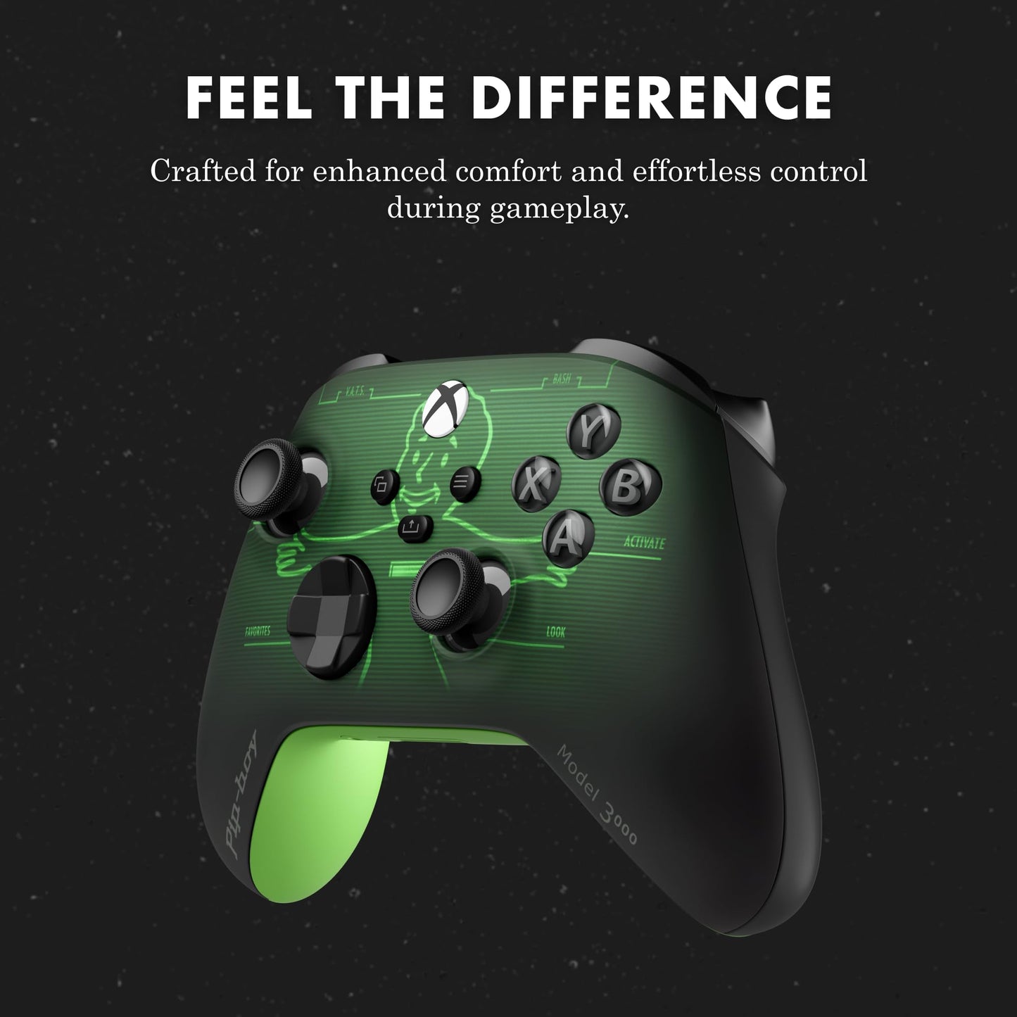 Xbox Wireless Gaming Controller + USB-C® Cable (2025) – Carbon Black – Play on Xbox, Windows, Android, iOS, FireTV Sticks, Smart TVs, VR Headsets